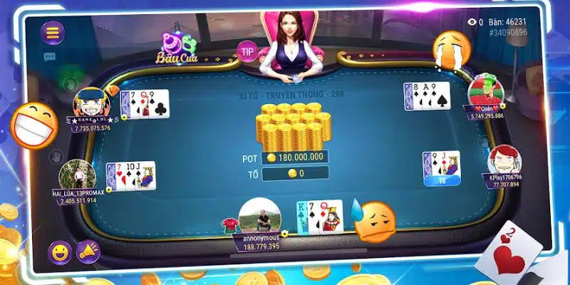 Xì tố là sản phẩm được lựa chọn nhiều nhất tại sảnh game bài New88